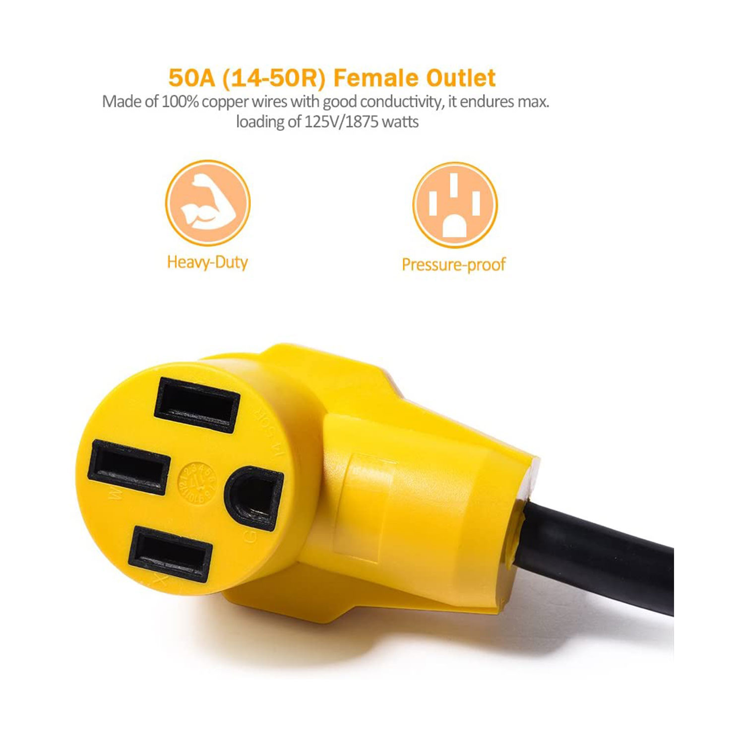 SnowyFox RV 15Amp to 50Amp Adapter - 15Male – Image 5